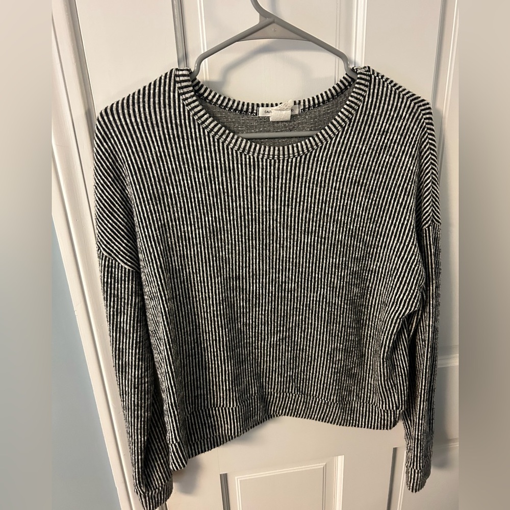 long sleeve cropped top